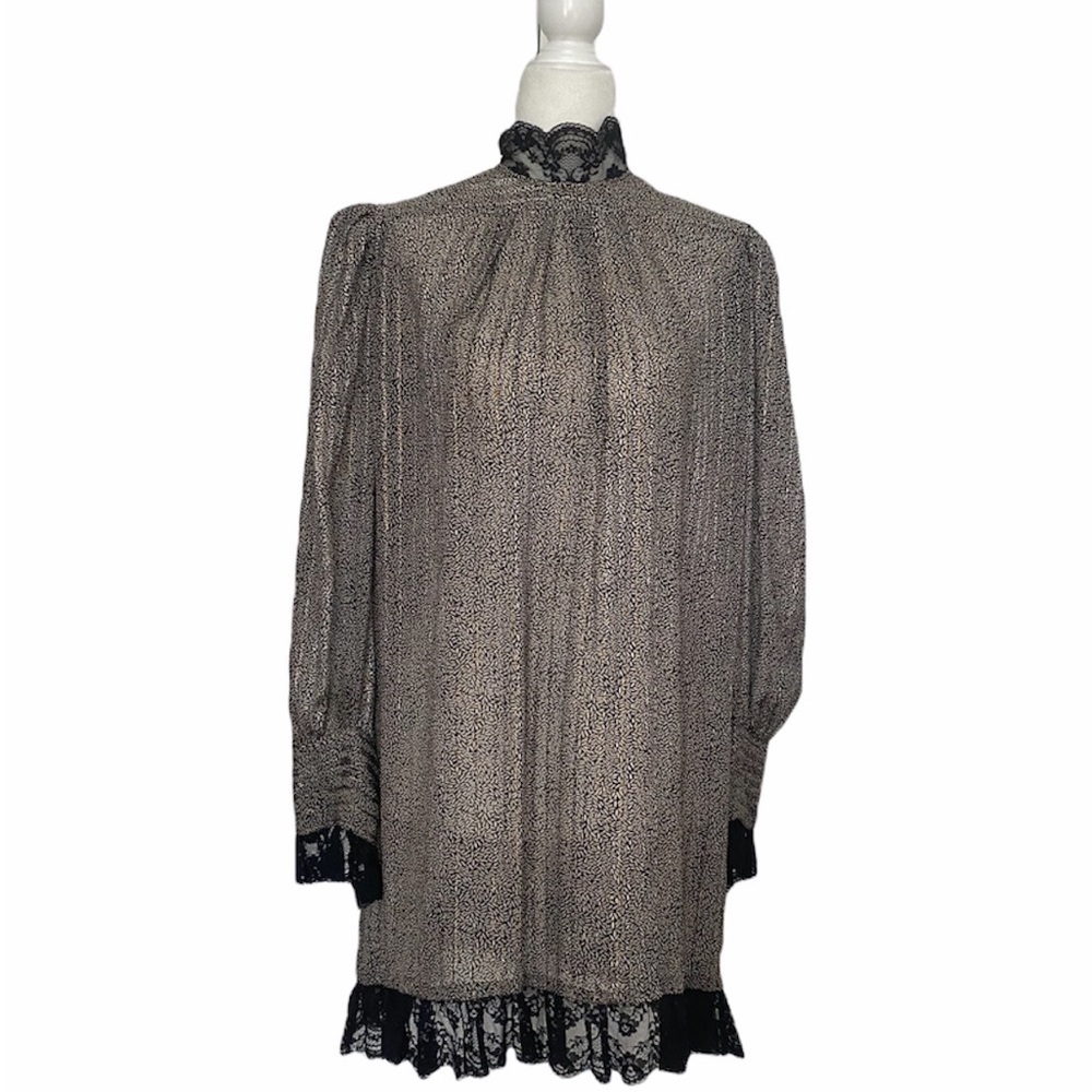 Vintage- John Yang Silk and Lace Dress